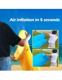 Saltea Gonflabilă Tip Lazy Bag cu Umflare prin Aer