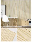 Set 5 placi tapet 4D, autoadeziv, 70x70cm, diverse culori, model liniute
