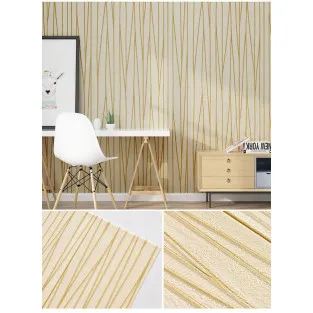Set 5 placi tapet 4D, autoadeziv, 70x70cm, diverse culori, model liniute 2