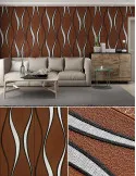 Set 5 placi tapet 4D, autoadeziv, 70x70cm, diverse culori