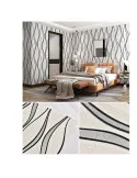 Set 5 placi tapet 4D, autoadeziv, 70x70cm, diverse culori