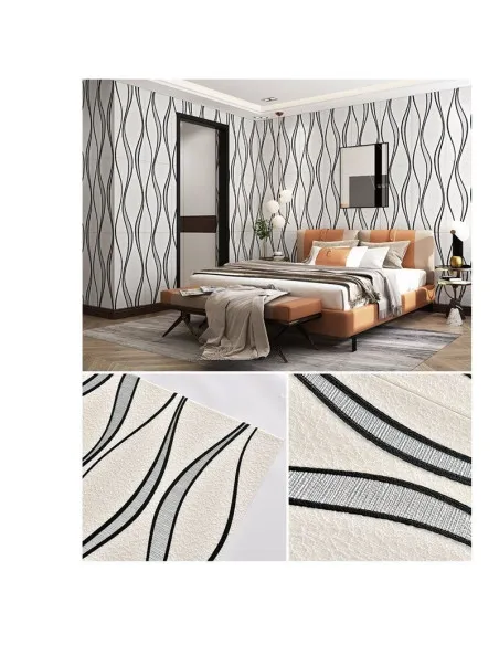 Set 5 placi tapet 4D, autoadeziv, 70x70cm, diverse culori