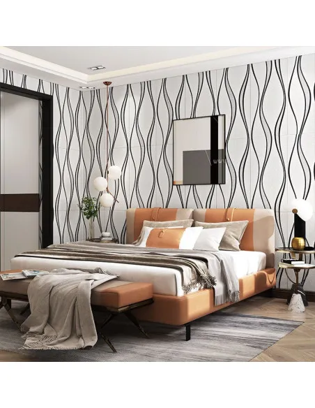 Set 5 placi tapet 4D, autoadeziv, 70x70cm, diverse culori