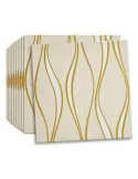 Set 5 placi tapet 4D, autoadeziv, 70x70cm, diverse culori