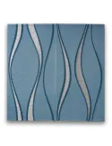 Set 5 placi tapet 4D, autoadeziv, 70x70cm, diverse culori