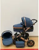 Carucior 3 in 1, landou transformabil in parte sport, 0-36 luni, RED-T3