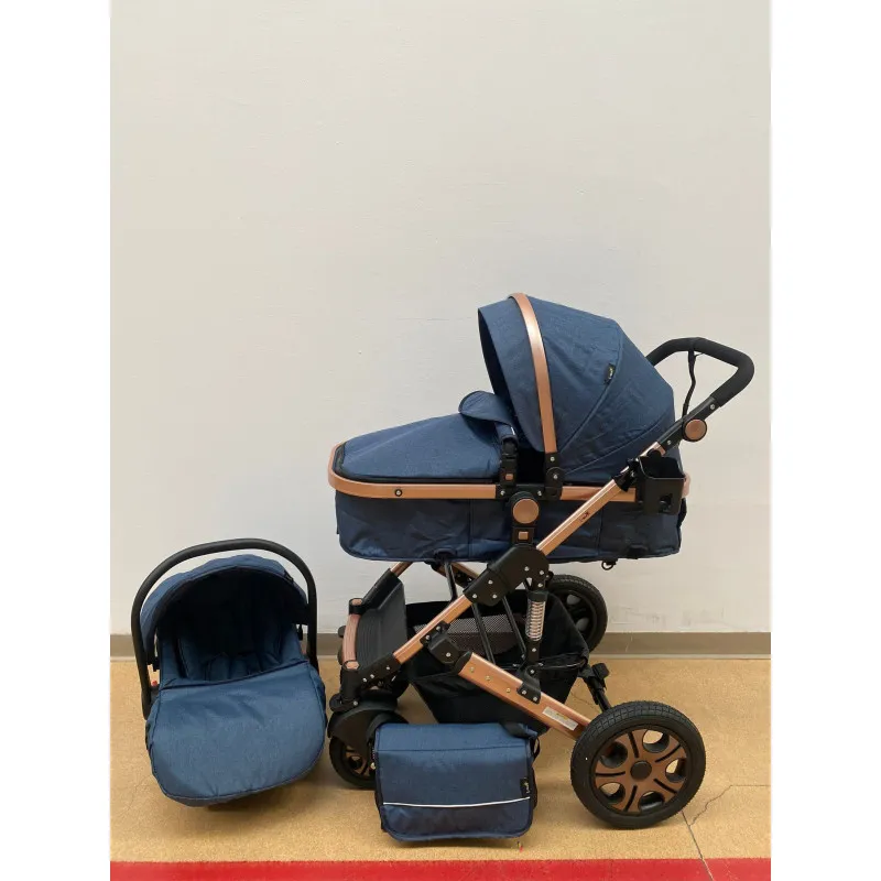 Carucior 3 in 1, landou transformabil in parte sport, 0-36 luni, RED-T3