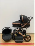 Carucior 3 in 1, landou transformabil in parte sport, 0-36 luni, RED-T3