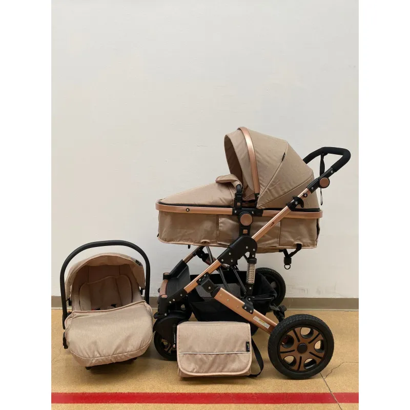 Carucior 3 in 1, landou transformabil in parte sport, 0-36 luni, RED-T3