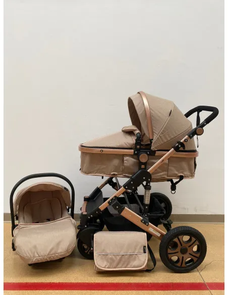 Carucior 3 in 1, landou transformabil in parte sport, 0-36 luni, RED-T3