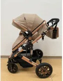 Carucior 3 in 1, landou transformabil in parte sport, 0-36 luni, RED-T3