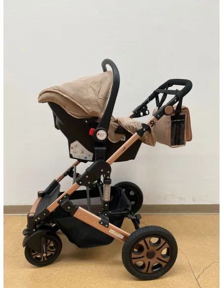 Carucior 3 in 1, landou transformabil in parte sport, 0-36 luni, RED-T3