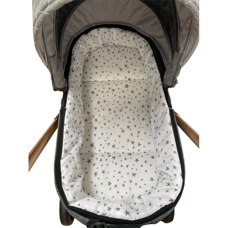 Carucior 3 in 1, 3 piese landou, sport si scoica, 0-36 luni, negru, RED-T6