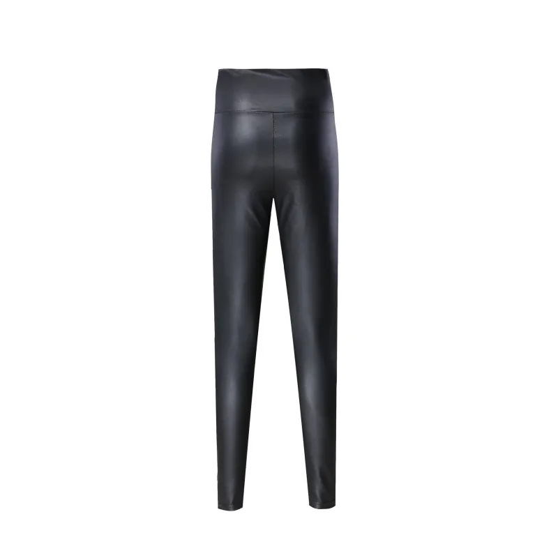 Colanti imitatie de piele negri