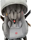 Carucior 3 in 1, 3 piese landou, sport si scoica, 0-36 luni, negru, RED-T6
