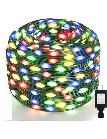 Instalatie sir 30m cu 240 led-uri, tip banda cu led turnat, interior/exterior, 8 jocuri de lumini, IP44