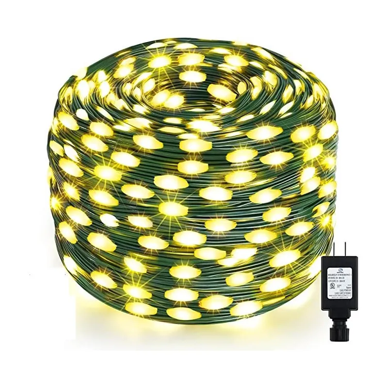 Instalatie sir 30m cu 240 led-uri, tip banda cu led turnat, interior/exterior, 8 jocuri de lumini, IP44