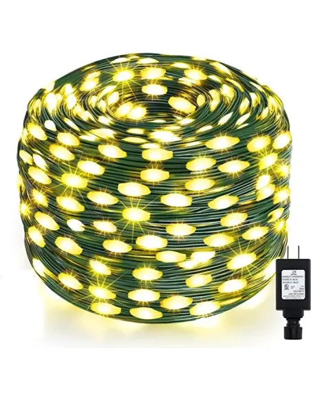 Instalatie sir 30m cu 240 led-uri, tip banda cu led turnat, interior/exterior, 8 jocuri de lumini, IP44