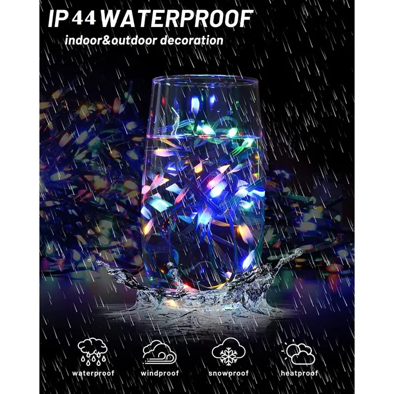 Instalatie sir 30m cu 240 led-uri, tip banda cu led turnat, interior/exterior, 8 jocuri de lumini, IP44
