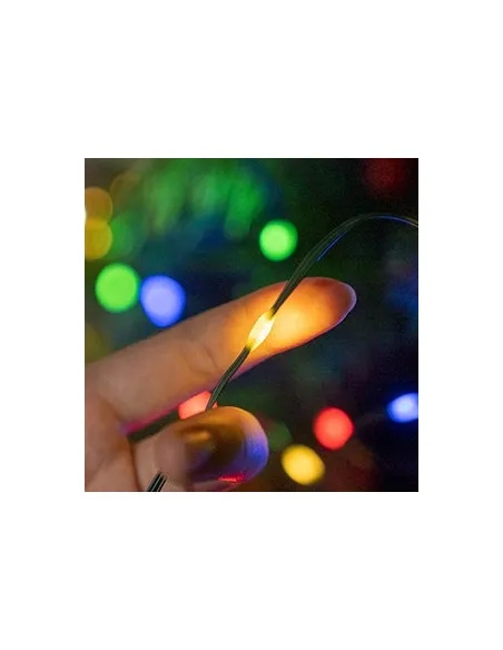 Instalatie sir 30m cu 240 led-uri, tip banda cu led turnat, interior/exterior, 8 jocuri de lumini, IP44