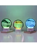 Lampa decorativa tip clepsidra, nisipuri miscatoare