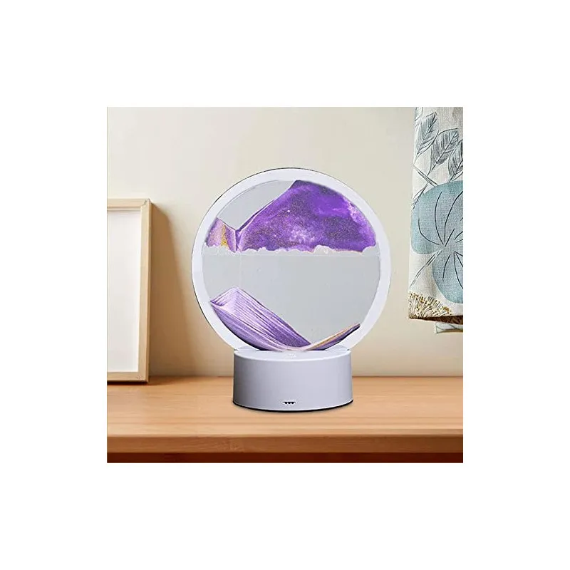 Lampa decorativa tip clepsidra, nisipuri miscatoare