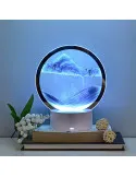 Lampa decorativa tip clepsidra, nisipuri miscatoare