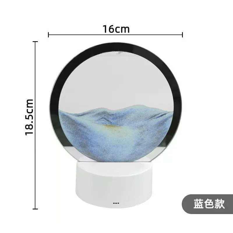 Lampa decorativa tip clepsidra, nisipuri miscatoare