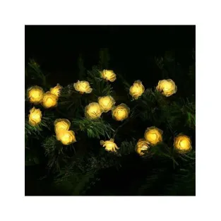 Set 2 x Instalatie solara 50 LED trandafiri