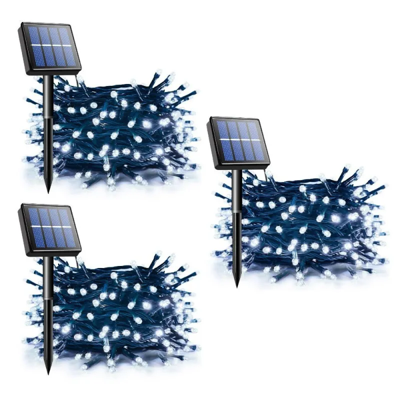 Set 3 x Instalatie LED solara 100 LED