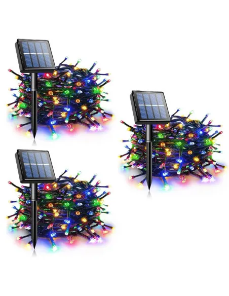 Set 3 x Instalatie LED solara 100 LED