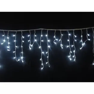Instalatie de Craciun perdea luminoasa cu franjuri inegali , 45 m 2