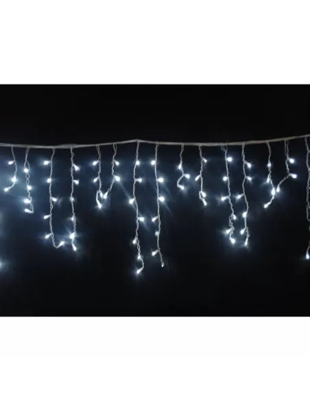 Instalatie de Craciun perdea luminoasa cu franjuri inegali , 45 m