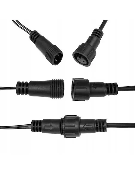 Instalatie Led tip sir de Craciun, 81.5 metri, 500 LED-uri cu flash, diverse culori, interconectabila