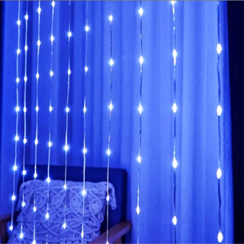 Instalatie perdea 3x3m, 390 led de exterior/ interior, tip banda cu led turnat, interconectabila, diverse culori