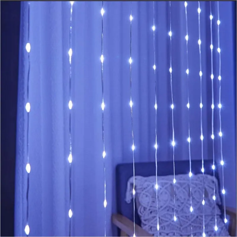 Instalatie perdea 3x3m, 390 led de exterior/ interior, tip banda cu led turnat, interconectabila, diverse culori
