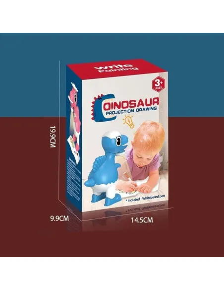 Dinozaur Proiector pentru Desen – 32 Imagini Proiectate + 8 Carioci Colorate Incluse