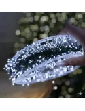 Rola 1000 LED Mini, 50m, Alb Rece, Fir Cupru Verde - Iluminat Festiv Interior/Exterior