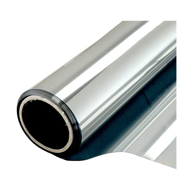 2 x Folie protectie solara pentru geamuri interioare, cu efect de oglinda, UV, 60x300cm