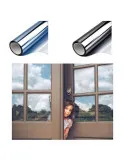 2 x Folie protectie solara pentru geamuri interioare, cu efect de oglinda, UV, 60x200cm