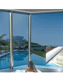 2 x Folie protectie solara pentru geamuri interioare, cu efect de oglinda, UV, 60x200cm