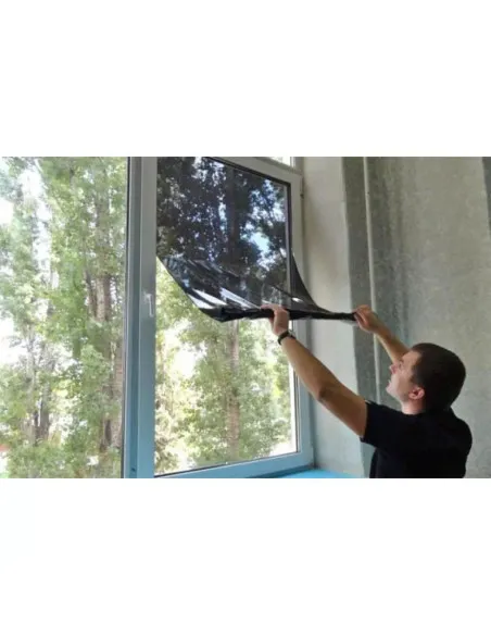 2 x Folie protectie solara pentru geamuri interioare, cu efect de oglinda, UV, 60x300cm