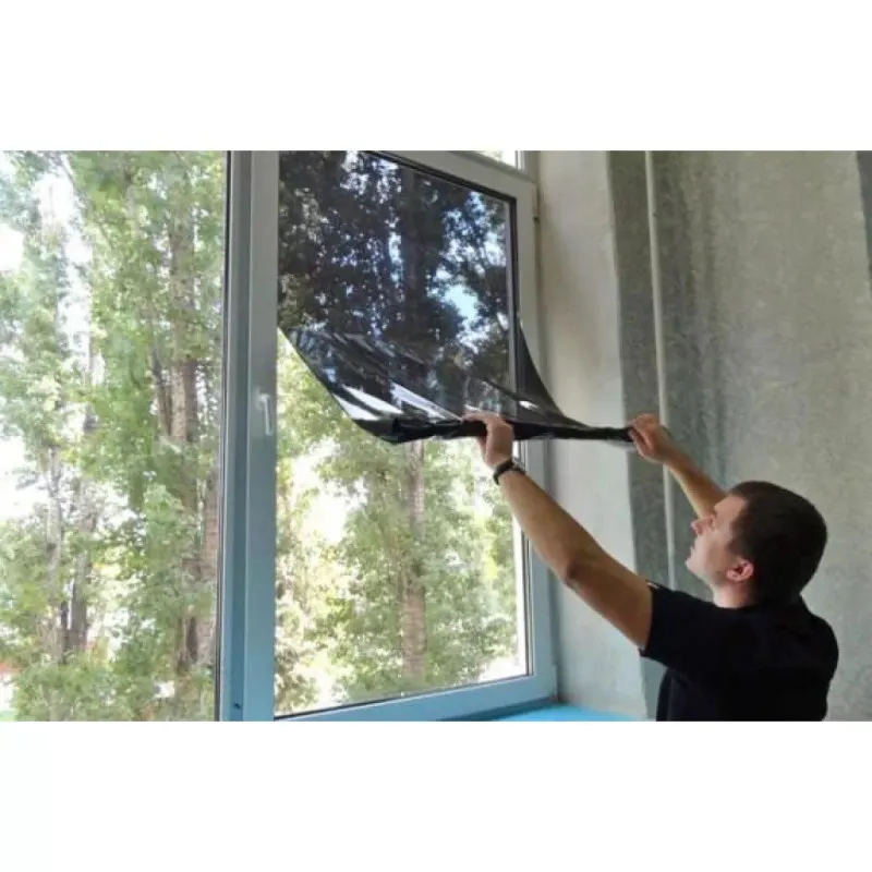 2 x Folie protectie solara pentru geamuri interioare, cu efect de oglinda, UV, 60x200cm