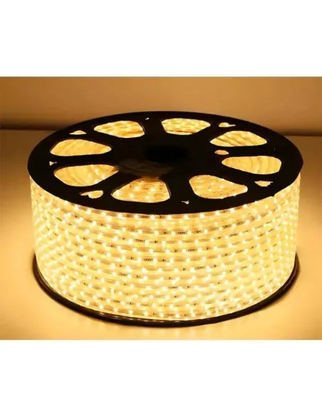 Bandă LED tip furtun SMD 2835, 220V, alb rece/alb cald, 50m–100m, interior/exterior