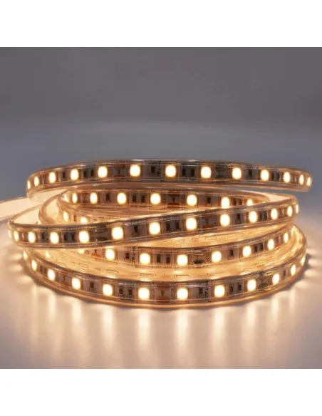 Bandă LED tip furtun SMD 2835, 220V, alb rece/alb cald, 50m–100m, interior/exterior