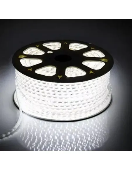 Bandă LED tip furtun SMD 2835, 220V, alb rece/alb cald, 50m–100m, interior/exterior