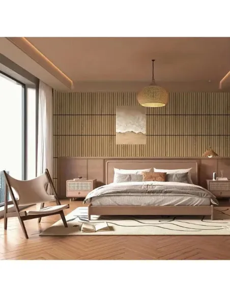 Tapet decorativ autoadeziv, aspect lemn vertical, 30x60cm, model 3D modern, pentru perete interior, imitatie riflaj