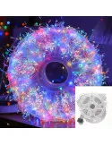 Rola Ghirlandă LED 600 Mini 30m – Fir ALB, Iluminat Interior/Exterior, diverse culori