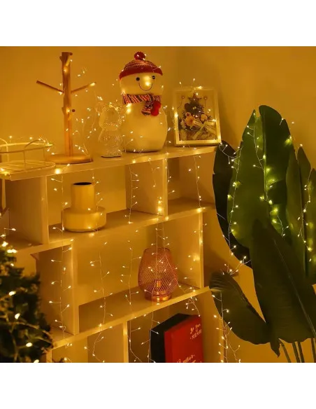 Rola Ghirlandă LED 600 Mini 30m – Fir ALB, Iluminat Interior/Exterior, diverse culori