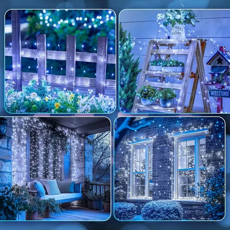 Rola Ghirlandă LED 600 Mini 30m – Fir ALB, Iluminat Interior/Exterior, diverse culori